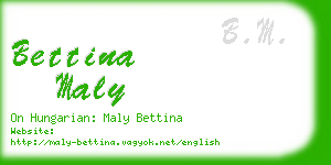 bettina maly business card